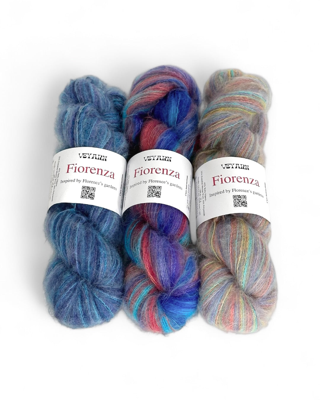 Fiorenza Yarn Gift Set – Fiordaliso · Glicine · Magnolia