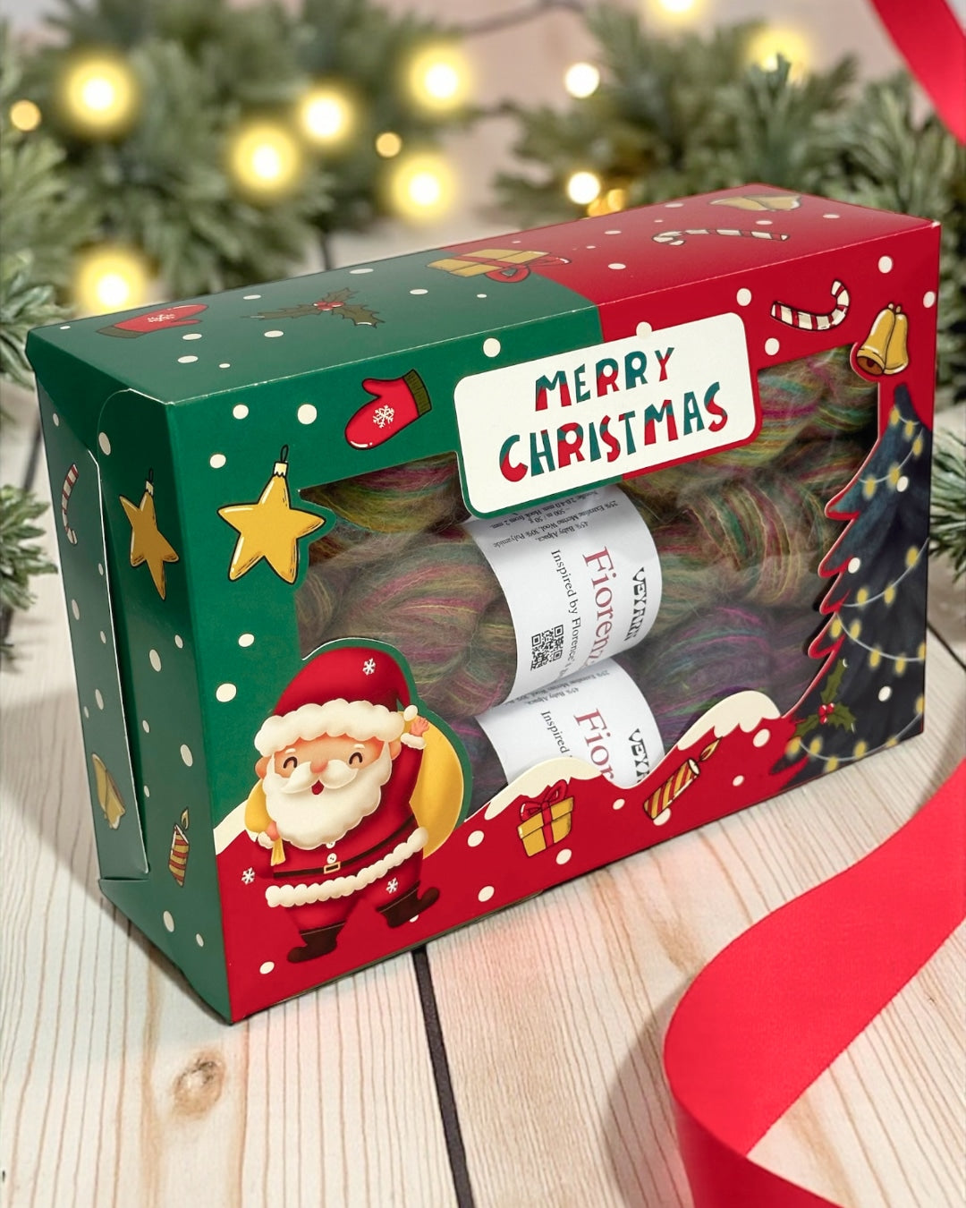 Fiorenza Christmas Yarn Set – Fresia · Geranio · Viola