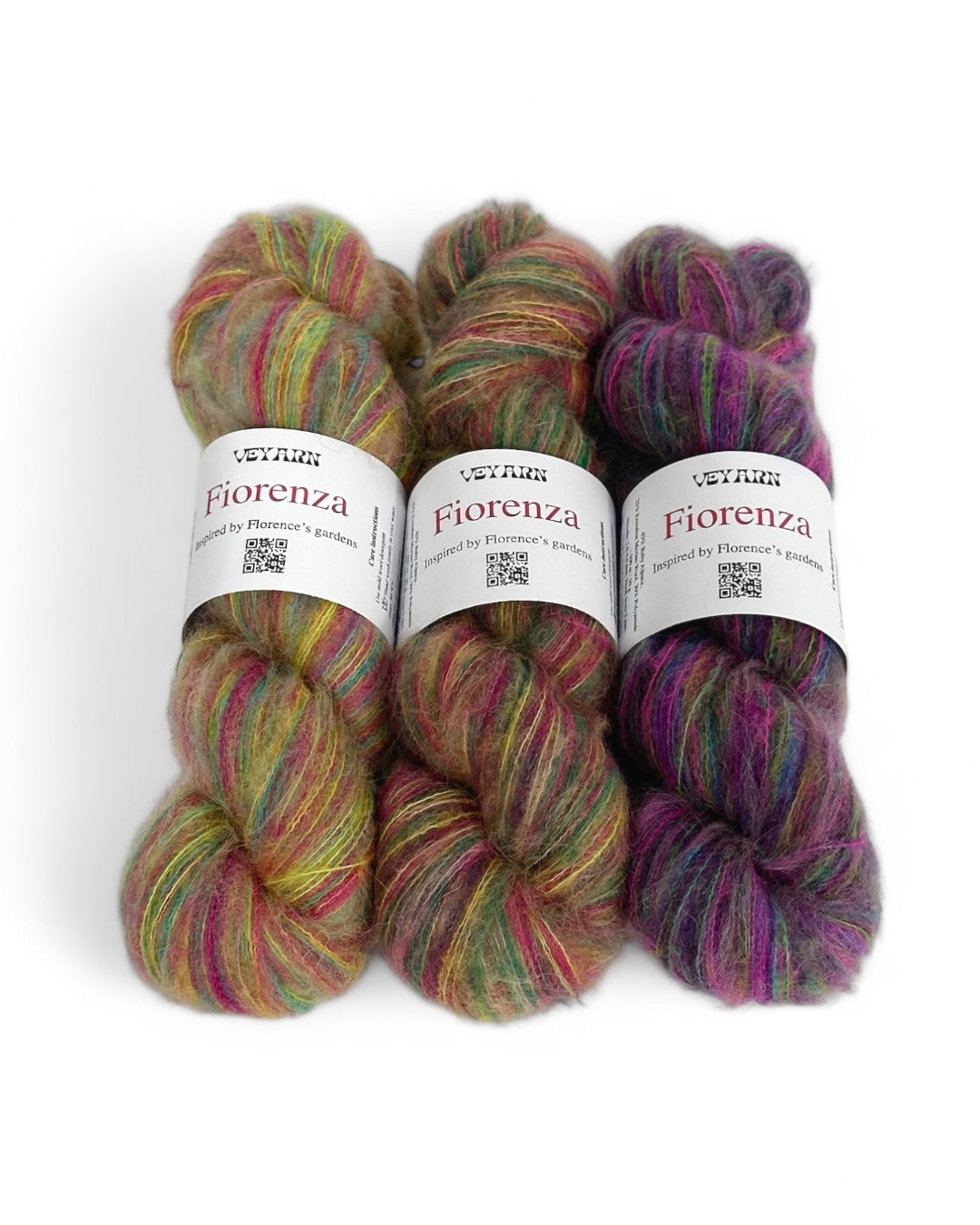 Fiorenza Yarn Gift Set – Fresia · Geranio · Viola