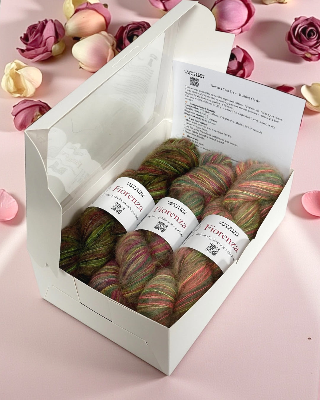 Fiorenza Yarn Gift Set – Peonia · Geranio · Anemone