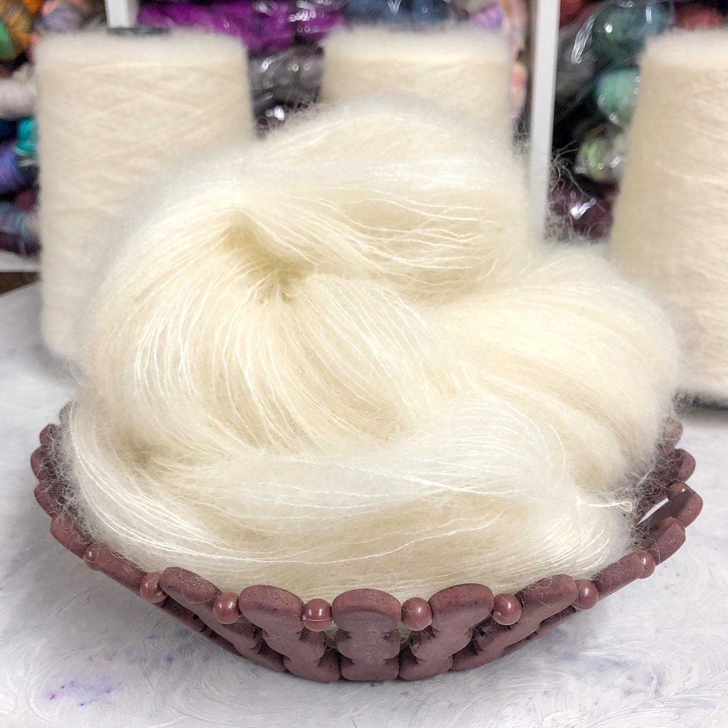 Super Kid Mohair & Seta — Set di filati per la tintura manuale (5 matasse)