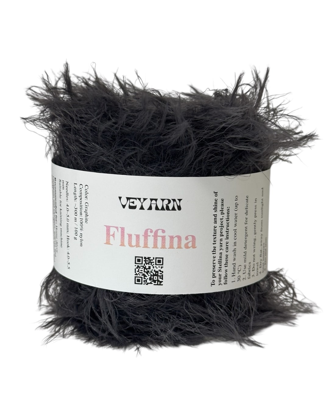 Set di filati Fluffina (6 × 100 g) — Toni nude e grigi