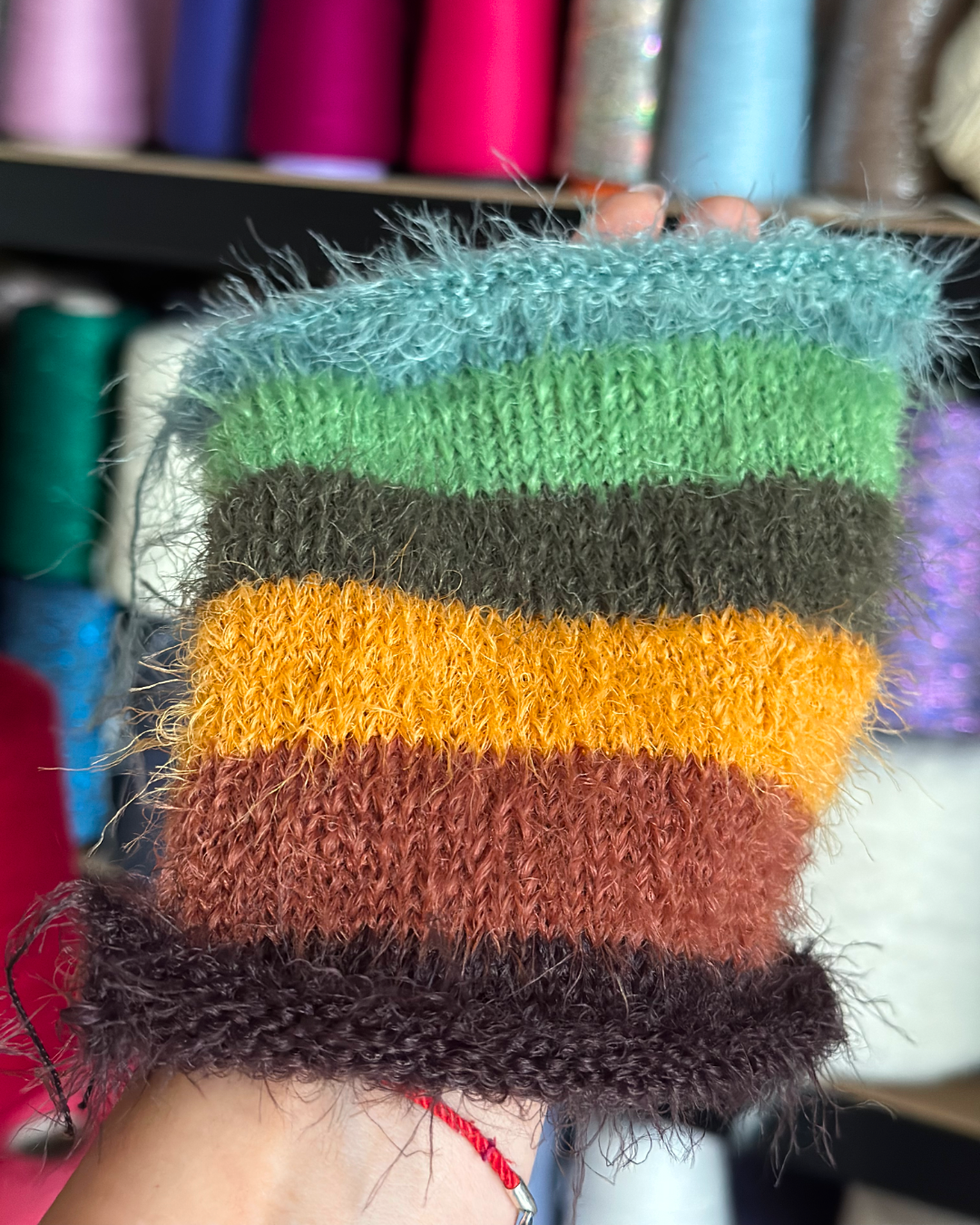 Set di filati Fluffina (6 × 100 g) — Natural & autumn shades