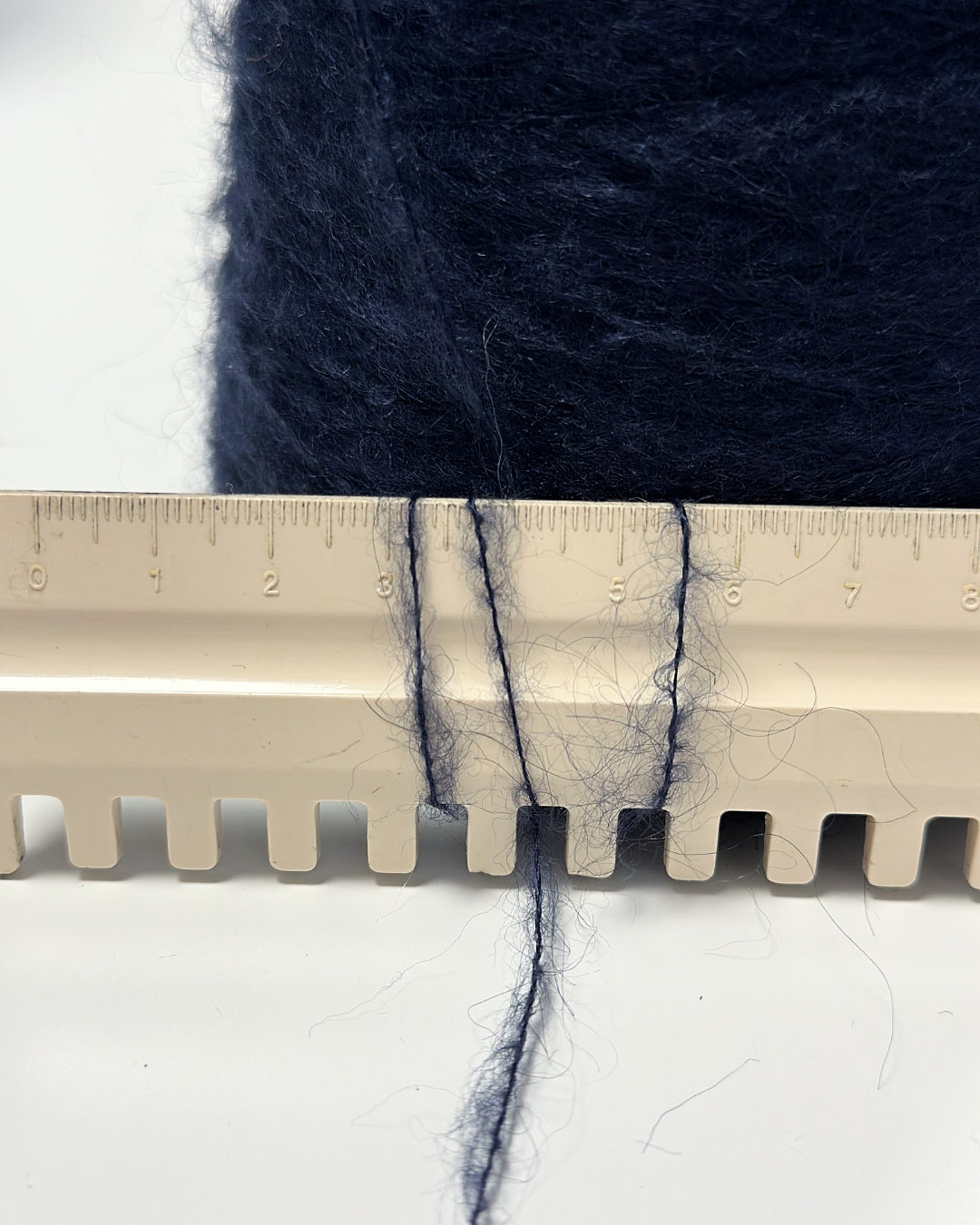 Mohair Yarn on cone, 950m/100g, color Navy blue
