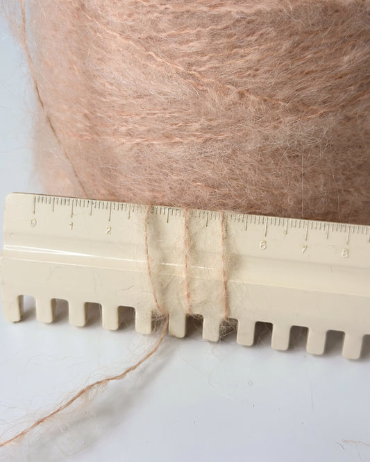Mohair Yarn on cone, 300m/100g, color Powder