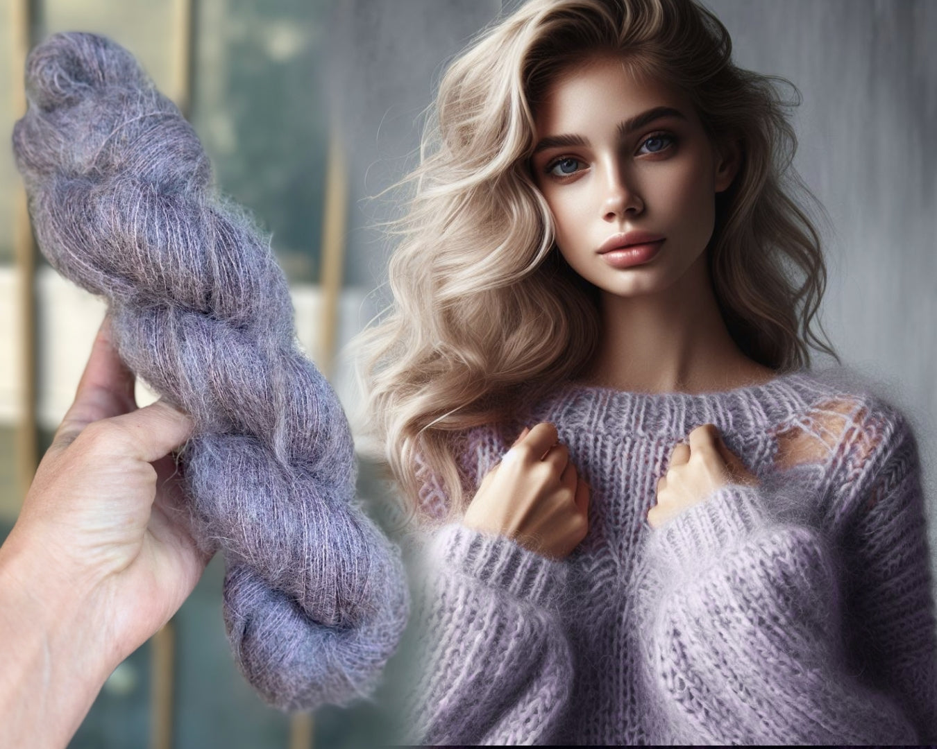 Super kid mohair Italy Yarn Aurora classic colors