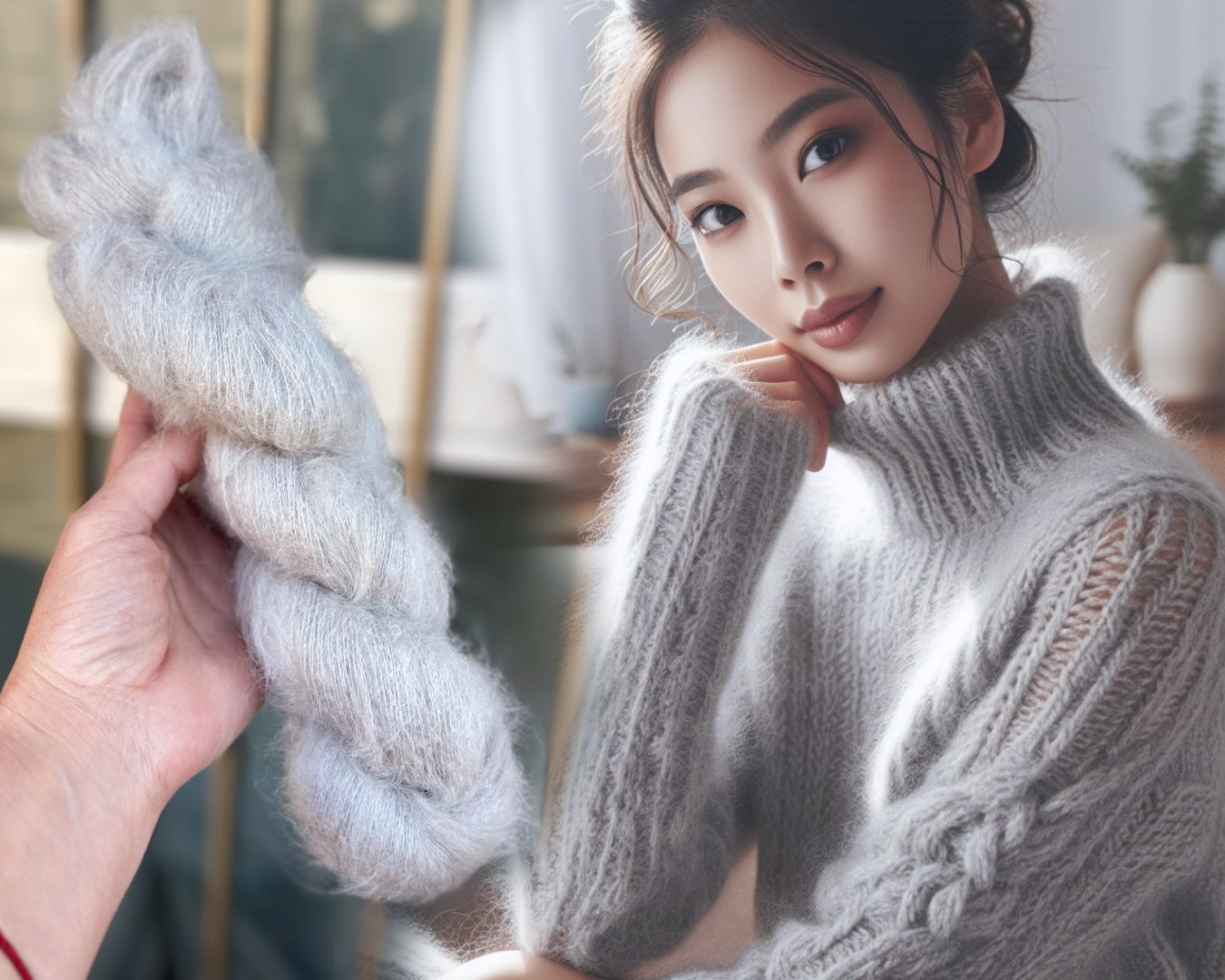 Super kid mohair Italy Yarn Aurora classic colors