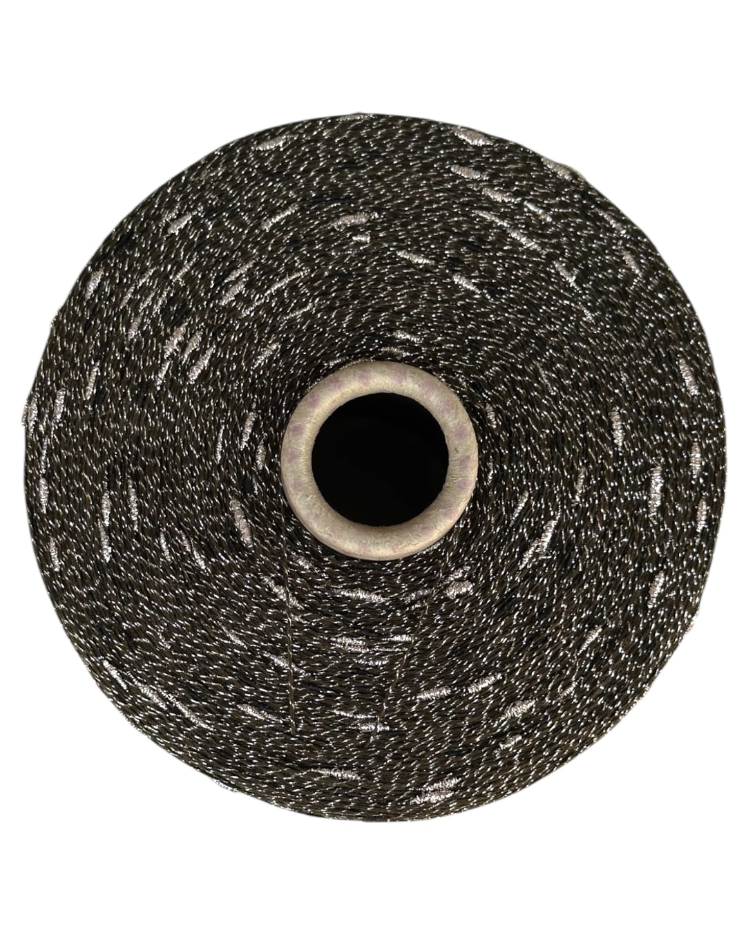 Roll of black abrasive paper on a white background