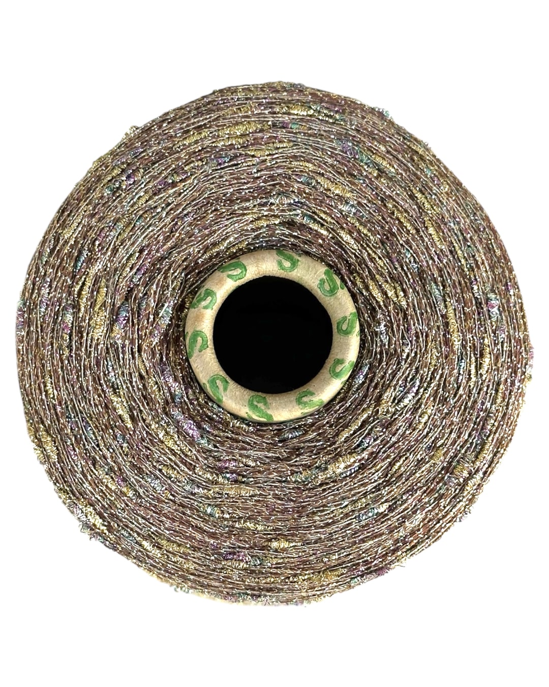 Roll of abrasive paper with a metallic finish on a white background
