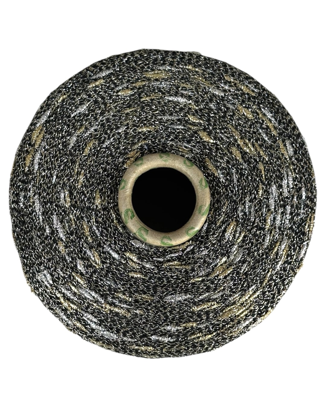 Roll of abrasive paper on a white background