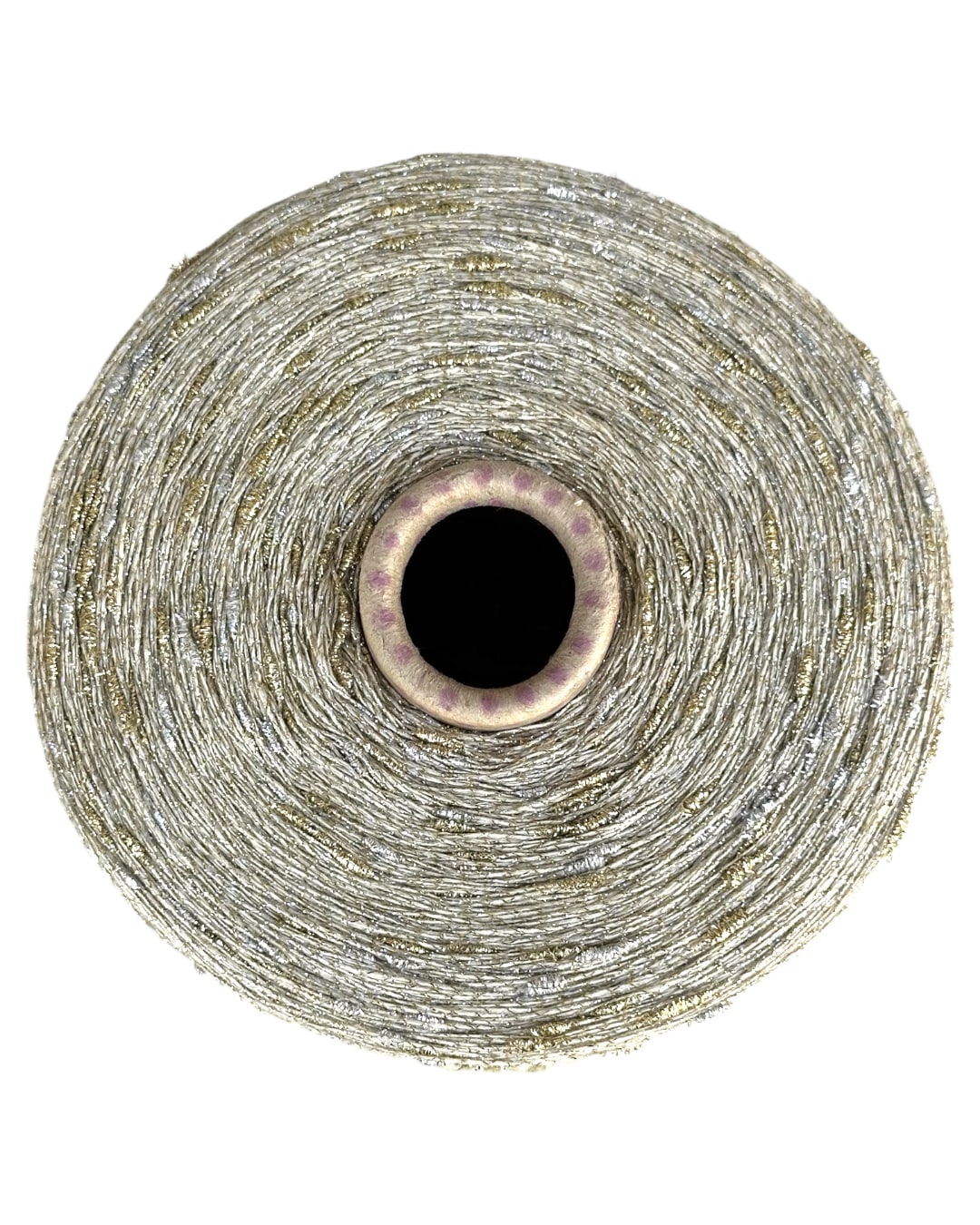 Roll of wire mesh on a white background