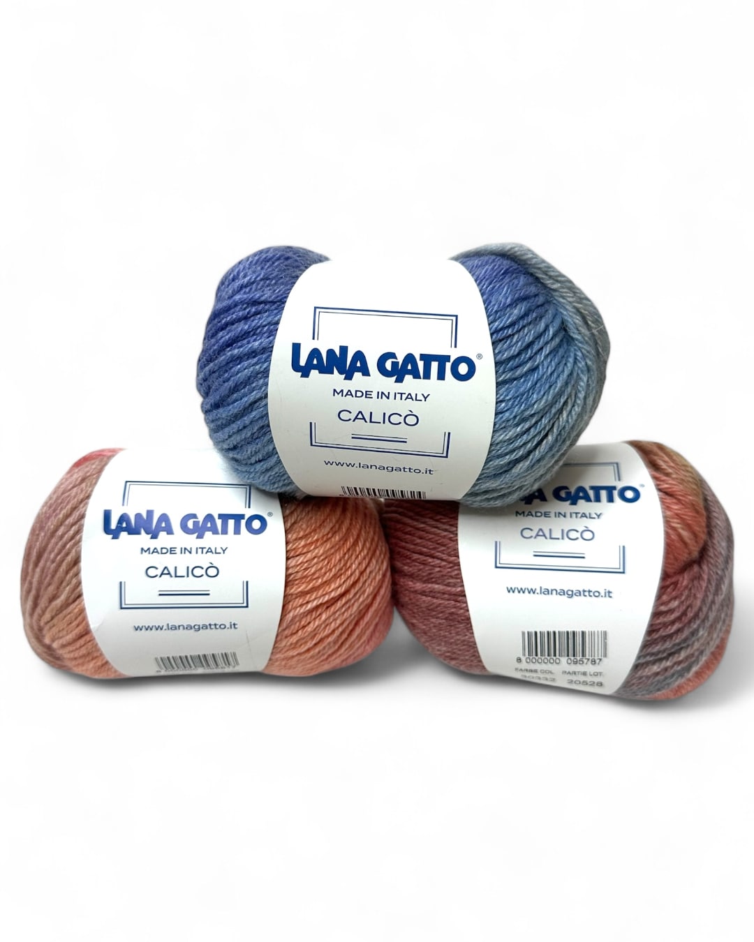 Lana Gatto Calicò - a set of yarn 115g, color mix