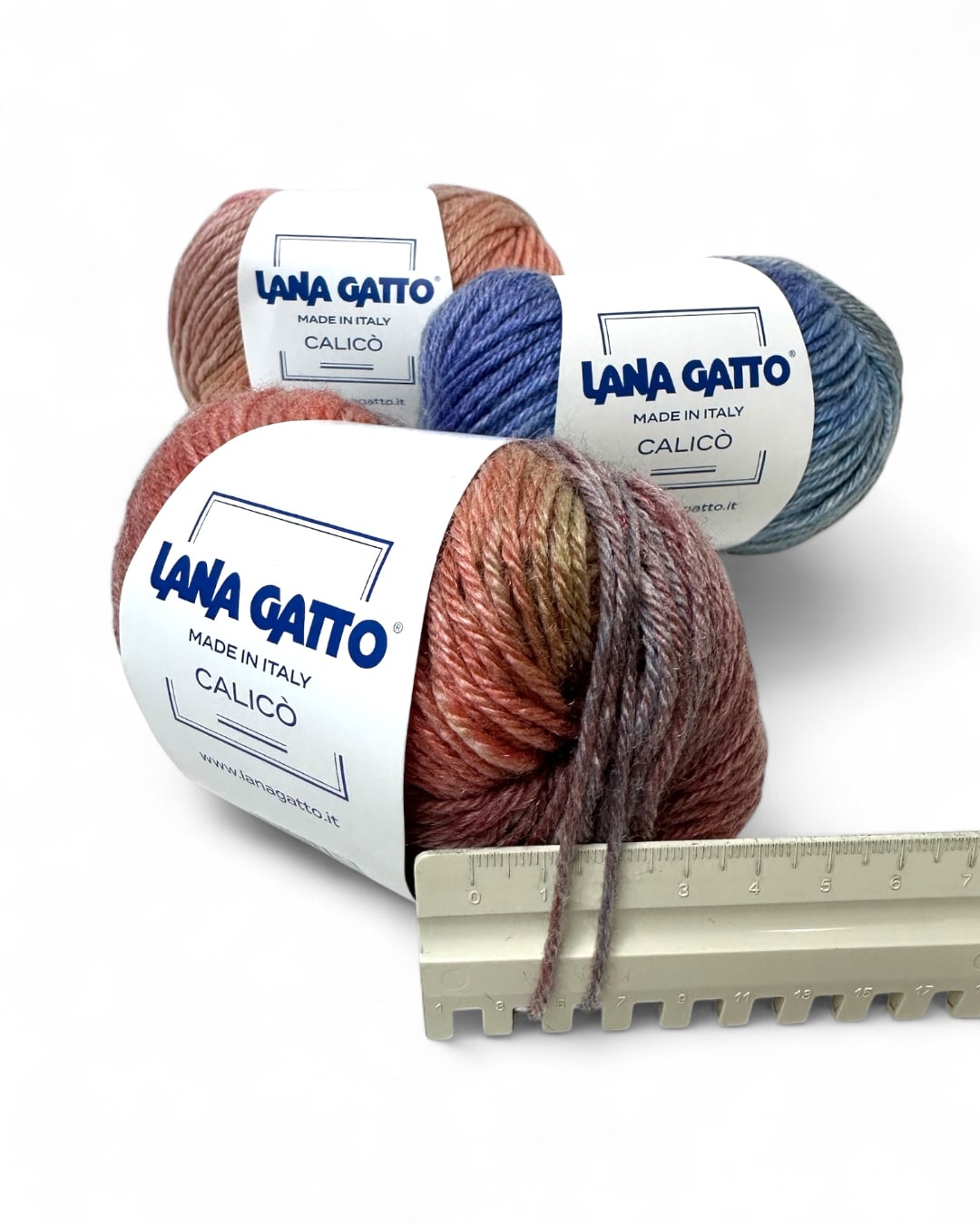 Lana Gatto Calicò - a set of yarn 115g, color mix