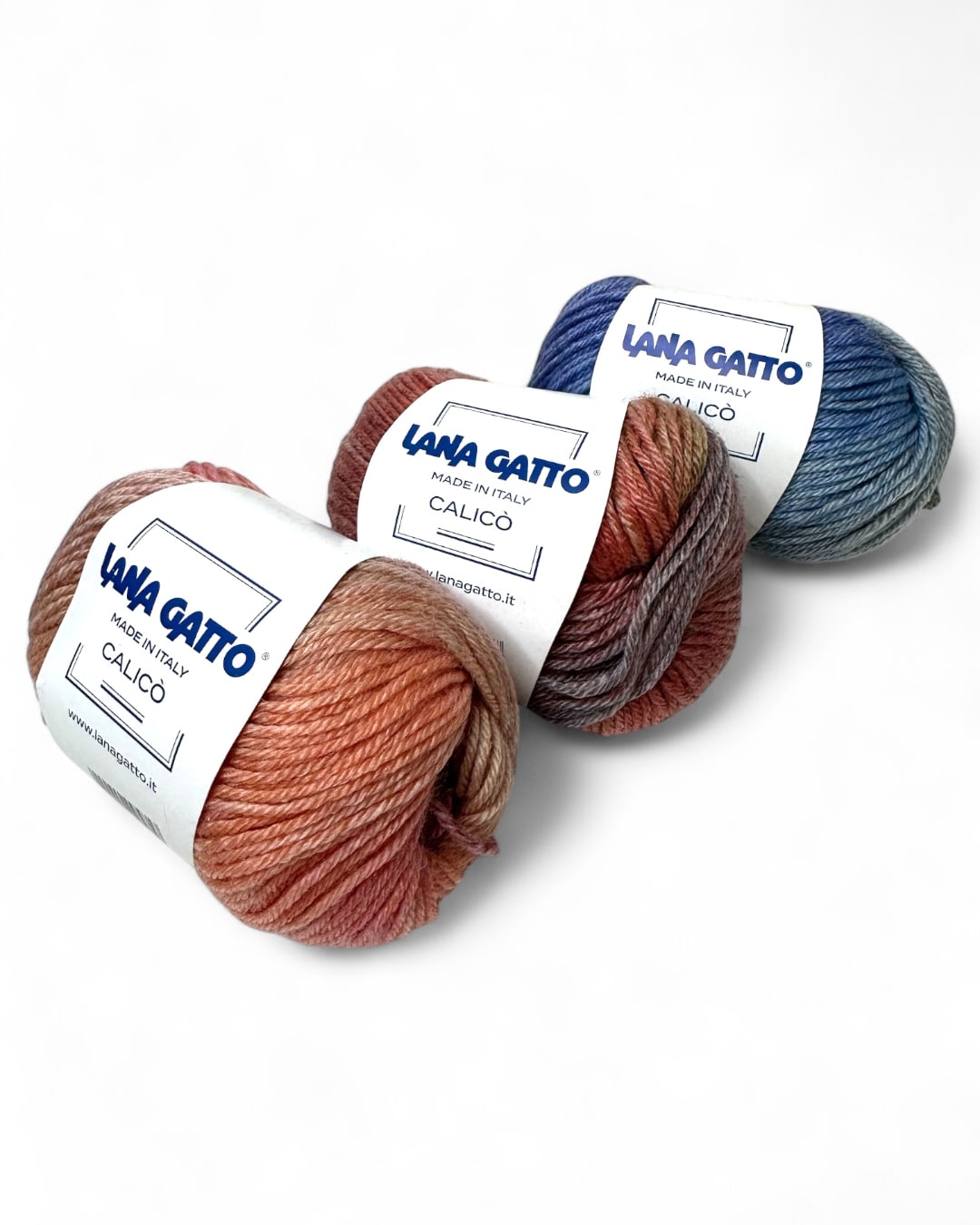 Lana Gatto Calicò - a set of yarn 115g, color mix