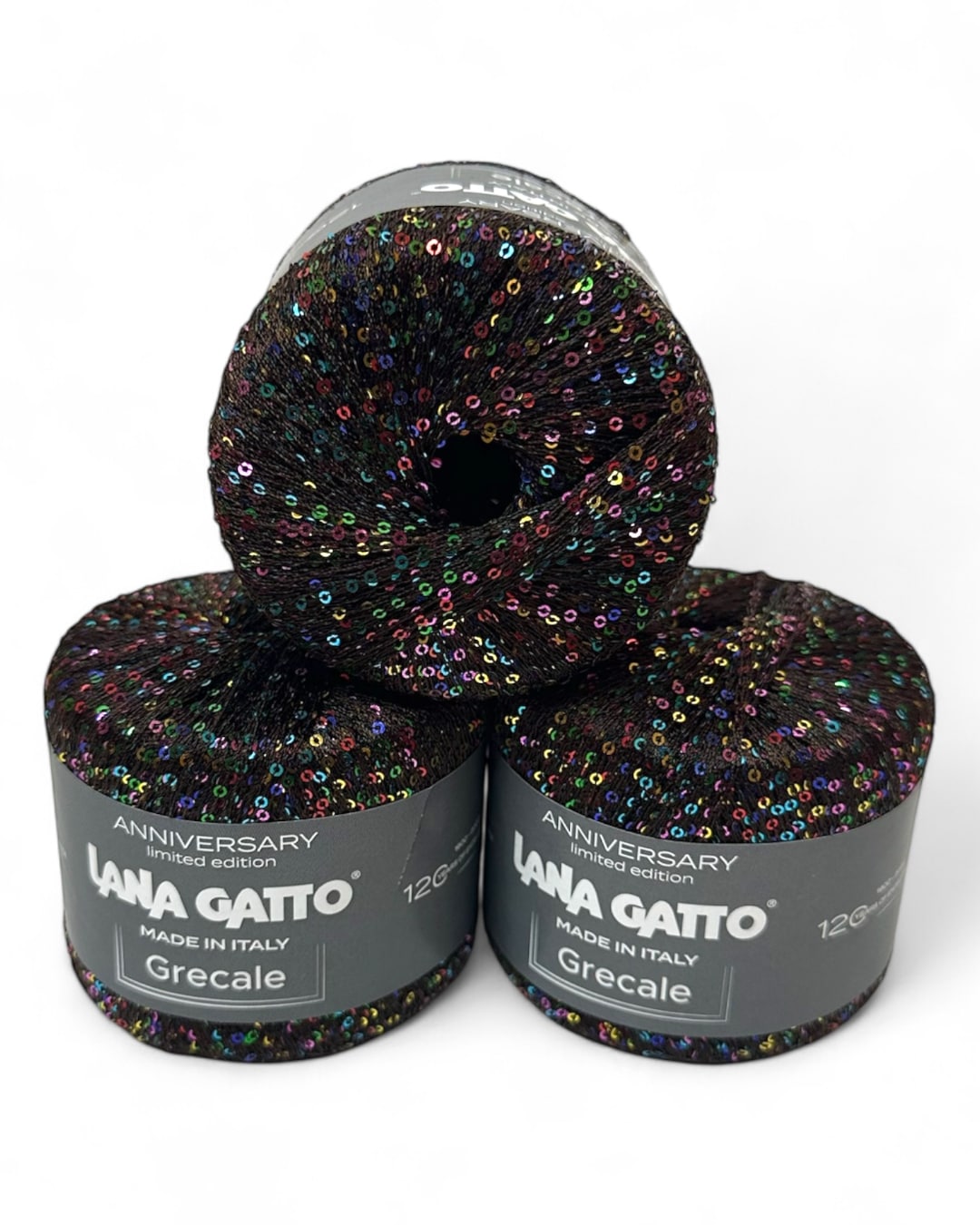 Filato con paillettes Lana Gatto Grecale 8988 – 25 g / 112 m