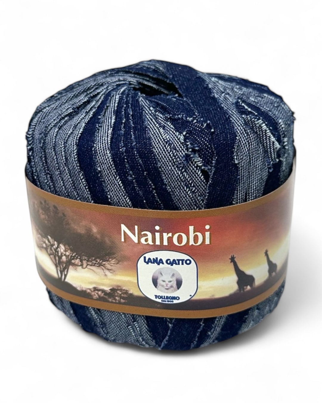 Filato Lana Gatto Nairobi, Blu Jeans, 50 g / 25 m