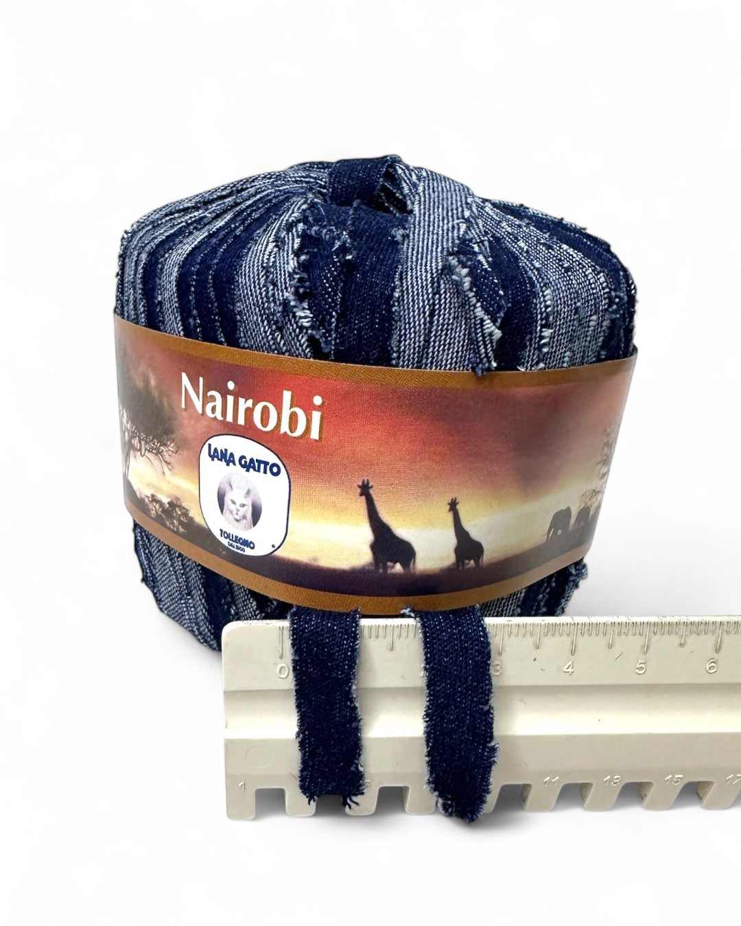 Filato Lana Gatto Nairobi, Blu Jeans, 50 g / 25 m