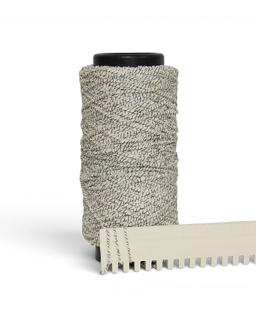 Bouclé Designer Yarn with Lurex — Textured Cotton Blend for Summer Knits and Accessories