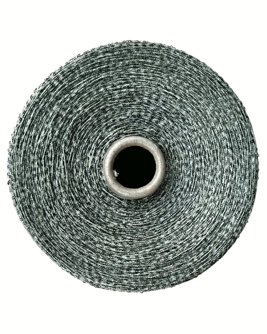 Top view of cone, pale grey with subtle green shine