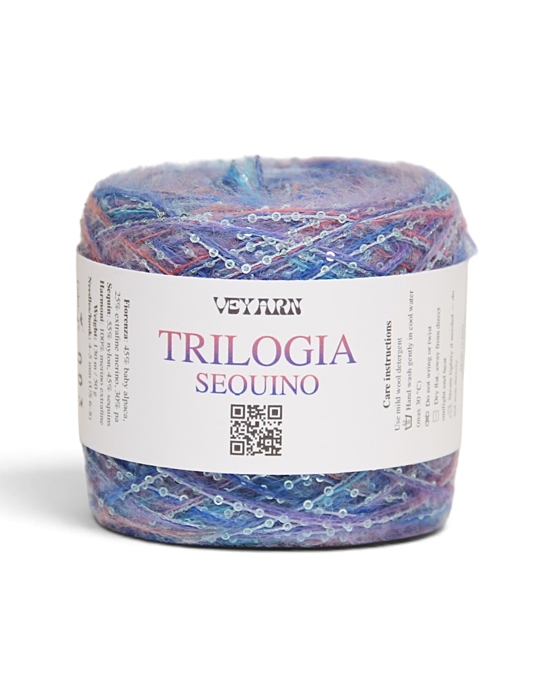 TRILOGIA SEQUIN — Mix di Tre Filati Italiani con Paillettes
