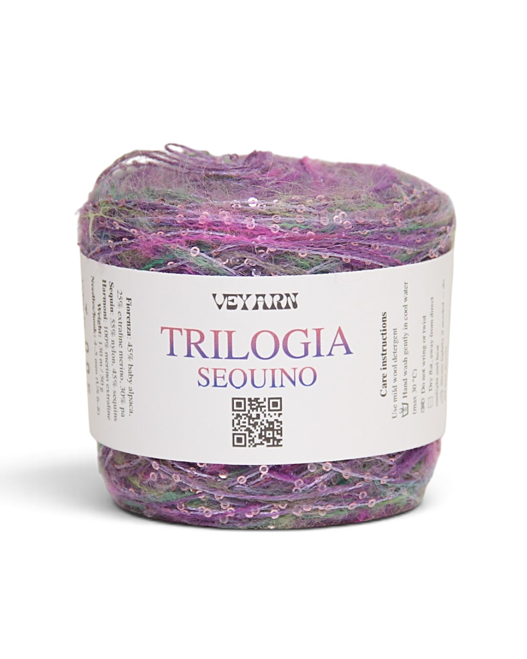TRILOGIA SEQUIN — Mix di Tre Filati Italiani con Paillettes
