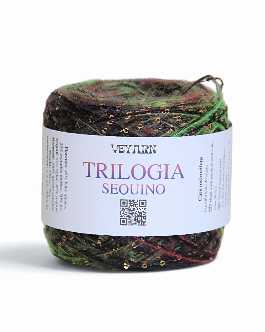 TRILOGIA SEQUIN — Mix of Three Italian Yarns with Sequins
