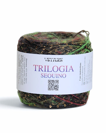 TRILOGIA SEQUIN — Mix of Three Italian Yarns with Sequins