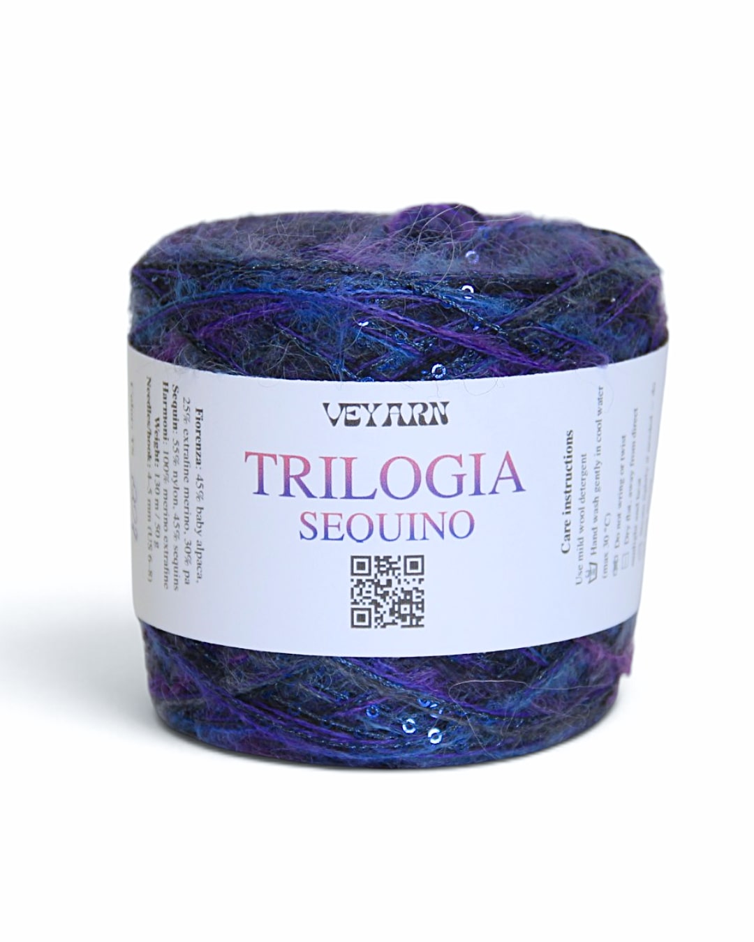 TRILOGIA SEQUIN — Mix of Three Italian Yarns with Sequins