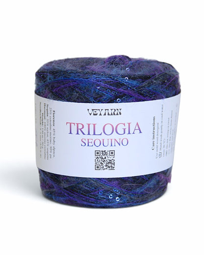 TRILOGIA SEQUIN — Mix of Three Italian Yarns with Sequins