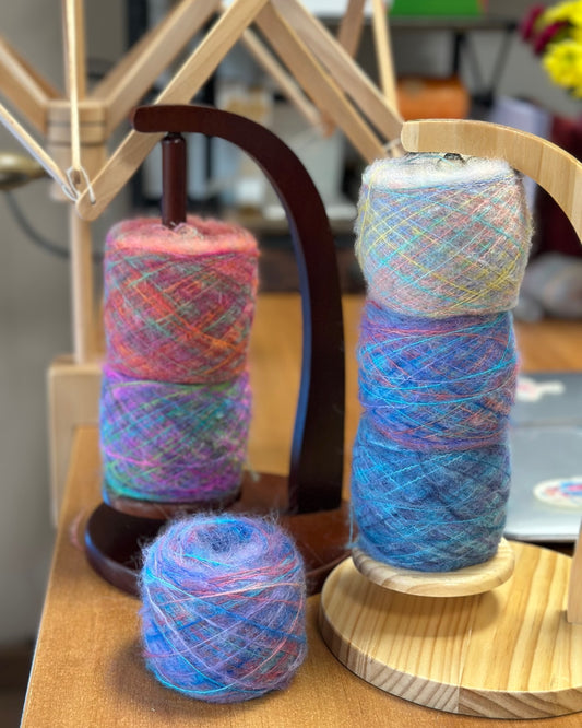 Skein winding into a ball