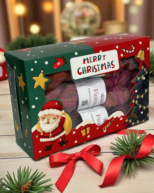 Fiorenza Christmas Gift Yarn Set — Camelia · Fucsia · Ortensia