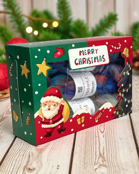Fiorenza Christmas Yarn Set – Fiordaliso · Glicine · Magnolia