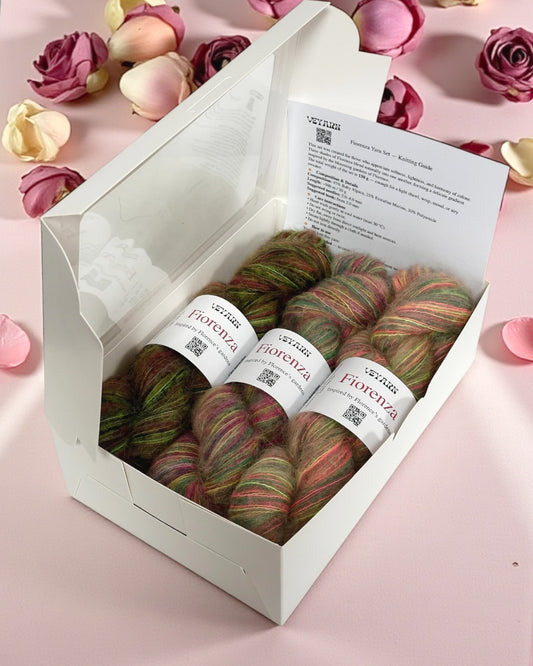 Fiorenza Yarn Gift Set – Peonia · Geranio · Anemone
