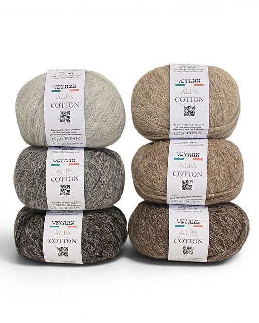 ALPACOTTON — Luxury Baby Alpaca, Cotton & Merino Wool Yarn | 125 m / 50 g
