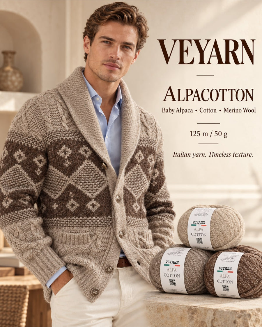 ALPACOTTON — Luxury Baby Alpaca, Cotton & Merino Wool Yarn | 125 m / 50 g