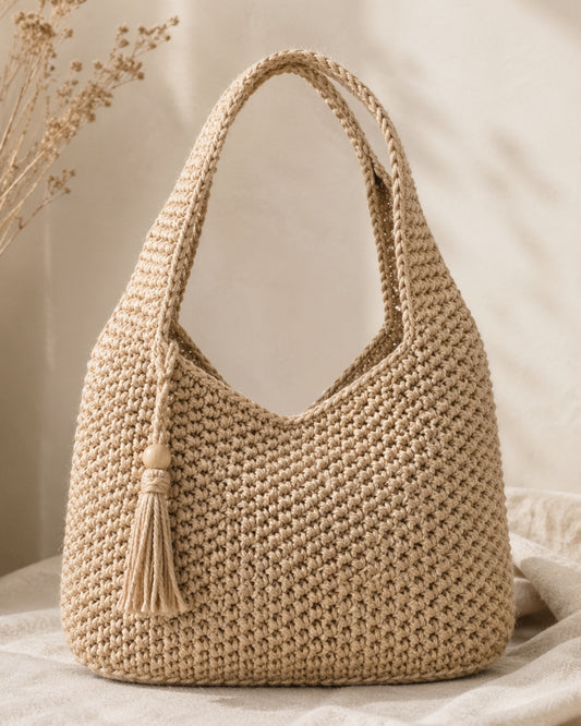 100% Hemp Yarn 200m/100g – Eco Natural Fiber for Bags & Accessories