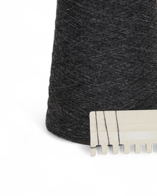 Cashfive — Charcoal Depth | Italian cashmere blend cone yarn, 220 g