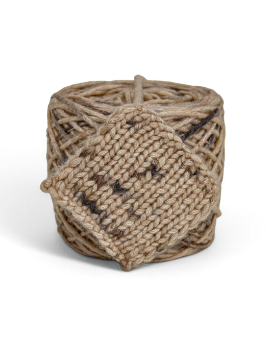 Alpina Soft Cinnamon Field — Italian merino alpaca cotton blend cord yarn 100g