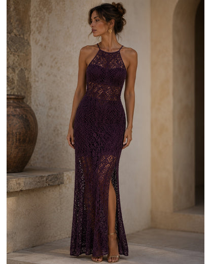 Filato di lino Dark Eggplant — filato di lino fucsia per maglieria, uncinetto e macchine per maglieria (450 m / 100 g) 