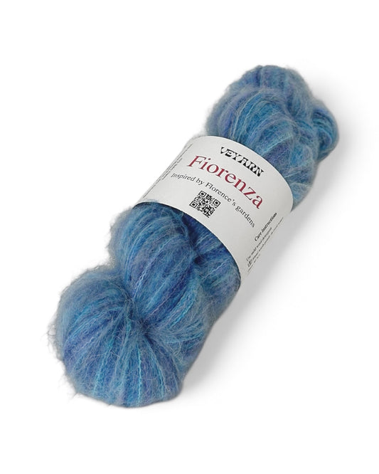 Color Fiordaliso — Italian Fiorenza yarn (baby alpaca, extrafine merino, polyamide) 500m/50g