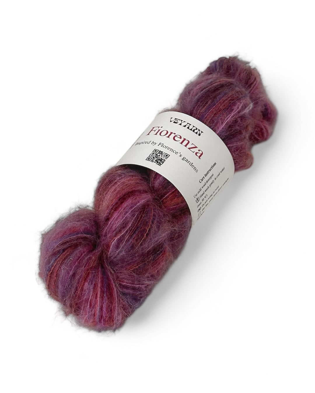Color Ortensia — Italian Fiorenza yarn (baby alpaca, extrafine merino, polyamide) 500m/50g