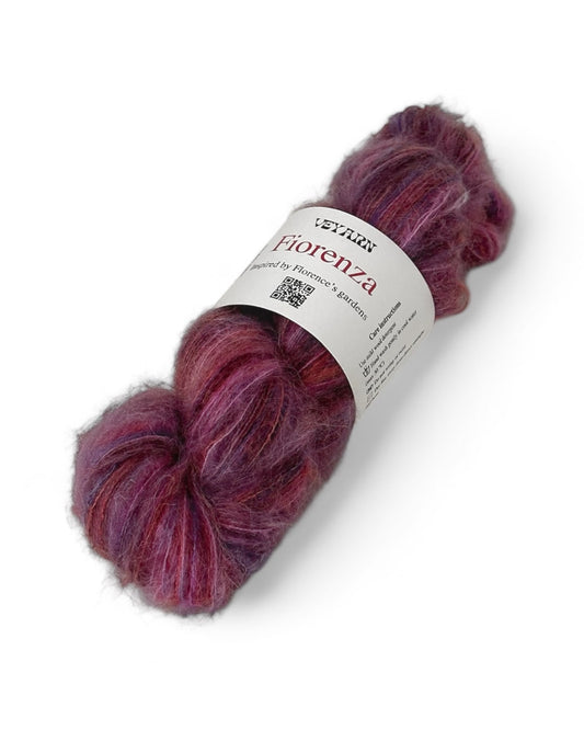 Color Ortensia — Italian Fiorenza yarn (baby alpaca, extrafine merino, polyamide) 500m/50g