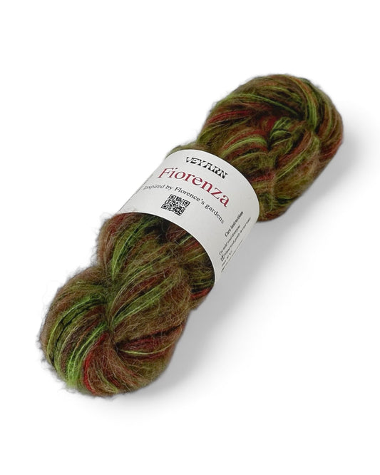 Color Peonia — Italian Fiorenza yarn (baby alpaca, extrafine merino, polyamide) 500m/50g
