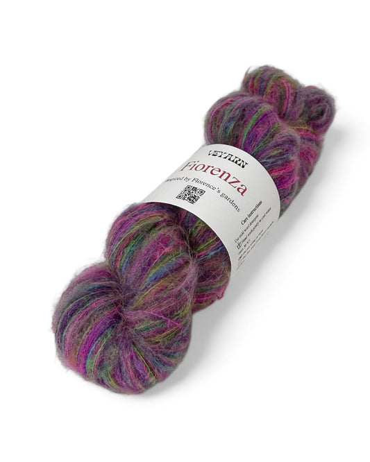 Color Viola — Italian Fiorenza yarn (baby alpaca, extrafine merino, polyamide) 500m/50g