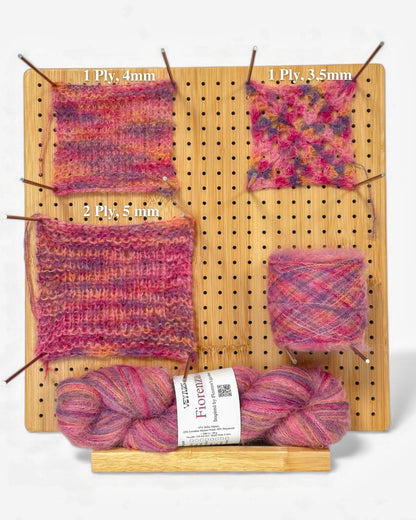 Color Fucsia — Italian Fiorenza yarn (baby alpaca, extrafine merino, polyamide) 500m/50g