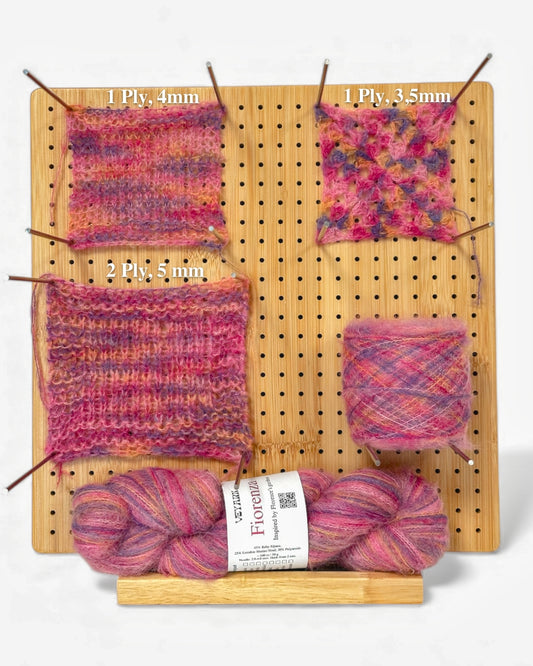 Color Fucsia — Italian Fiorenza yarn (baby alpaca, extrafine merino, polyamide) 500m/50g