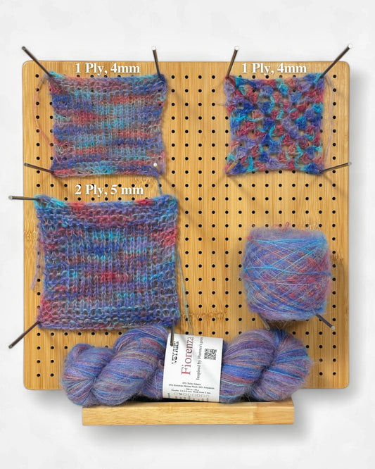 Color Glicine — Italian Fiorenza yarn (baby alpaca, extrafine merino, polyamide) 500m/50g