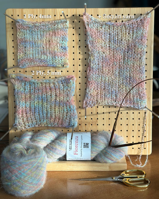 Color Magnolia — Italian Fiorenza yarn (baby alpaca, extrafine merino, polyamide) 500m/50g
