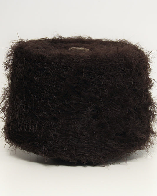 Chocolate Fluffina yarn, 100% Nylon, 300 m / 100 g