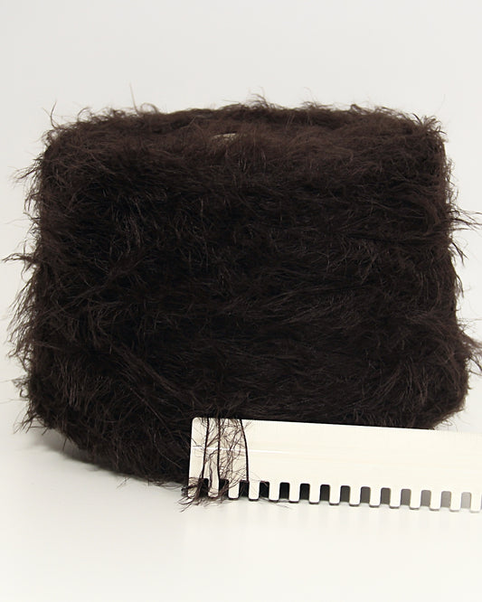 Chocolate Fluffina yarn, 100% Nylon, 300 m / 100 g